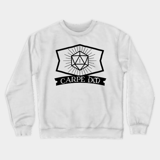 Carpe DM D20 Dice RPG Crewneck Sweatshirt by pixeptional